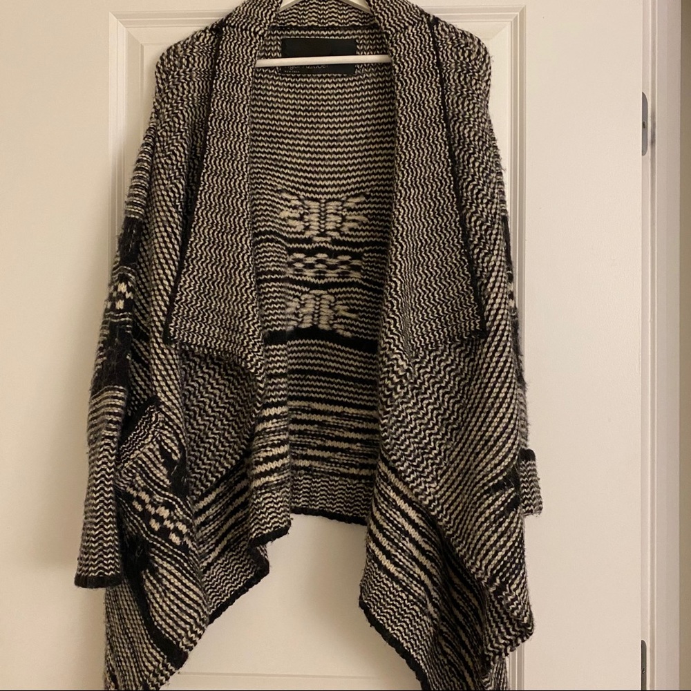 Vintage Yigal Azrouël Grey and Black Sweater S/M